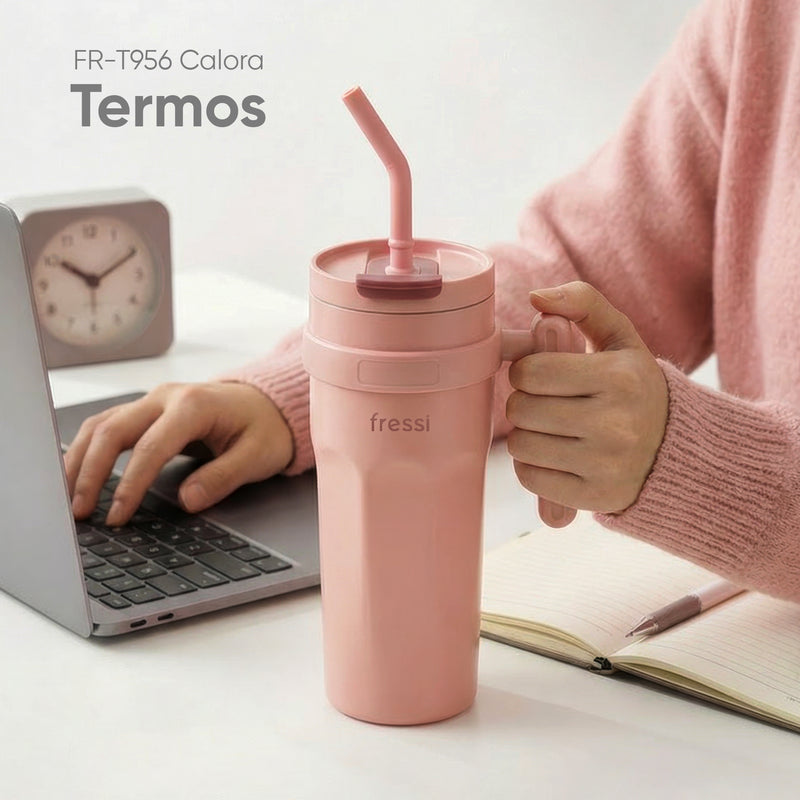 FR-T956 Calora Paslanmaz Çelik 950 ML Termos Pembe