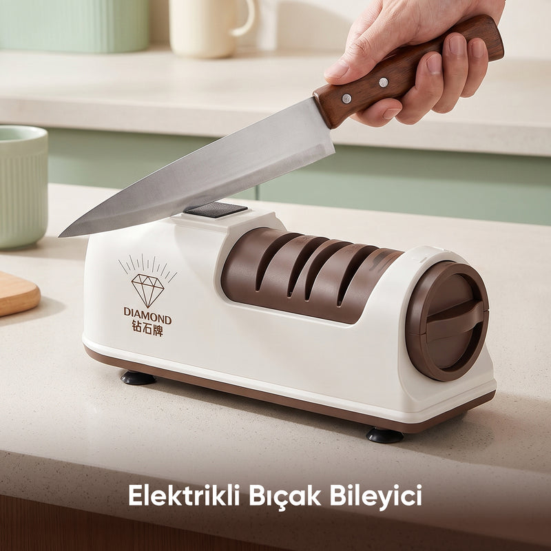 Diamond Profesyonel Elektrikli Bıçak Bileyici Şarjlı Bileme Makinesi