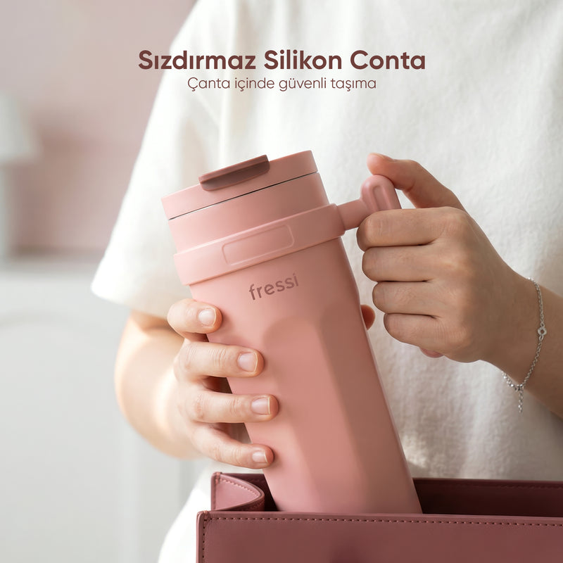 FR-T956 Calora Paslanmaz Çelik 950 ML Termos Pembe
