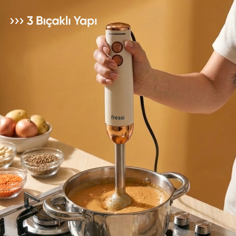 FR-HB513 Henna El Blender Seti 1200W - Krem