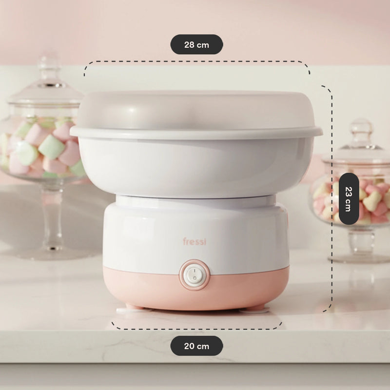 FR-PM01 CottoFun Çelik Hazneli 500W Pamuk Şeker Makinesi - Pembe