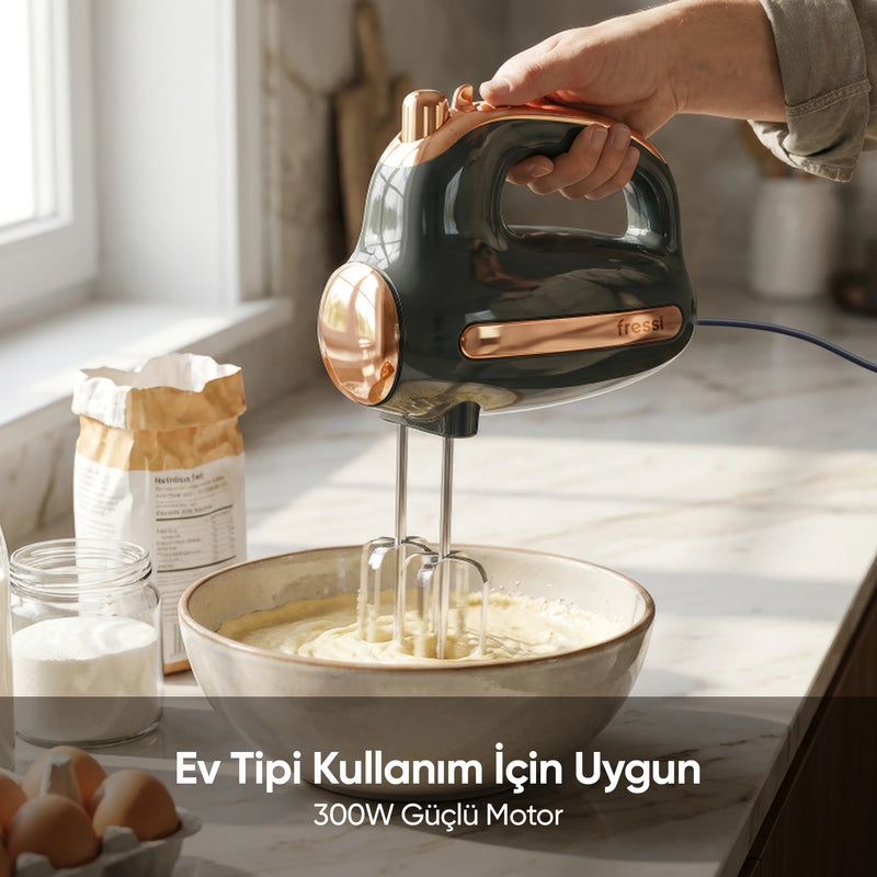 FR-HM1413 Panetta Hız Ayarlı El Mikseri - Yeşil