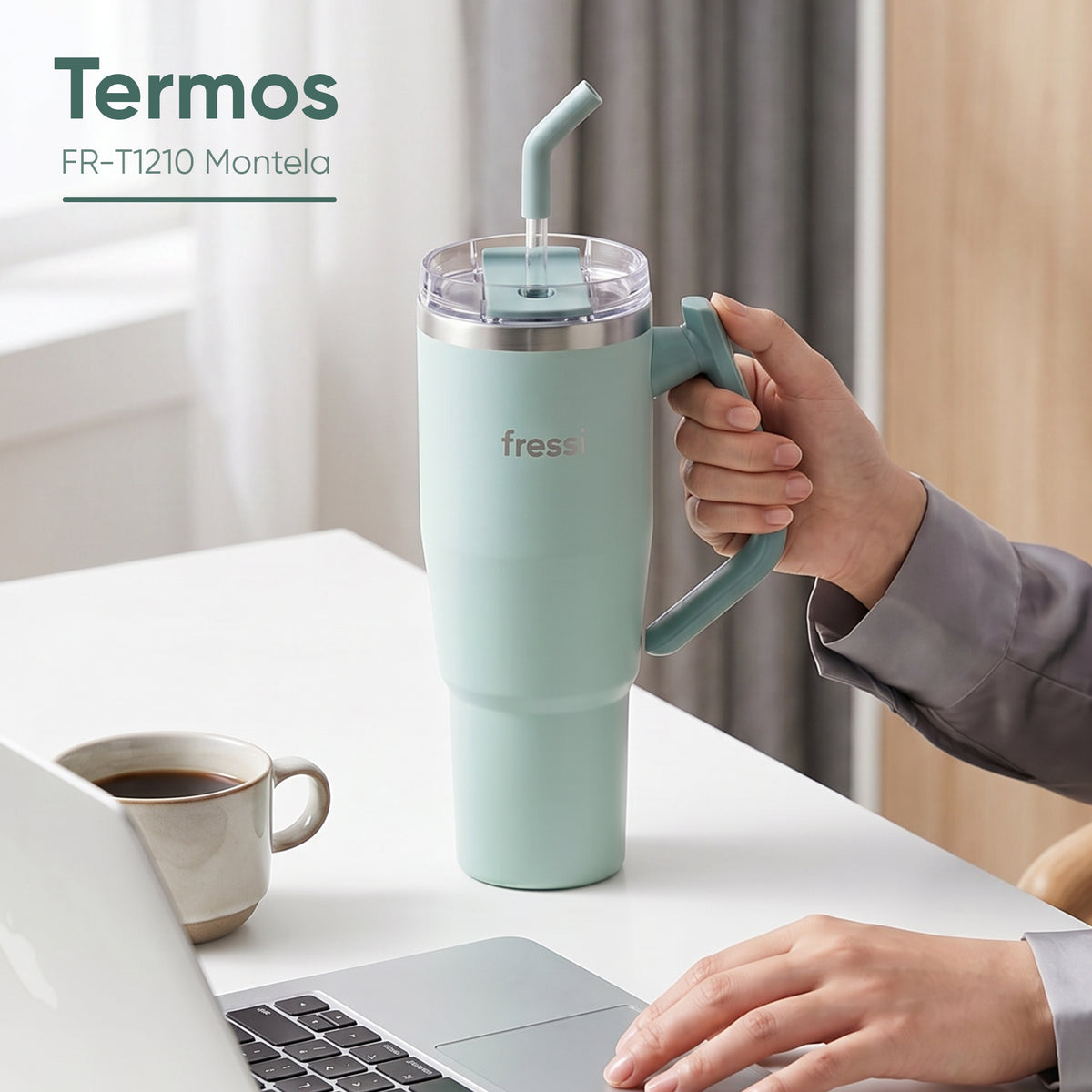 FR-T1210 Montela Termos Paslanmaz Çelik 1200 ML Yeşil
