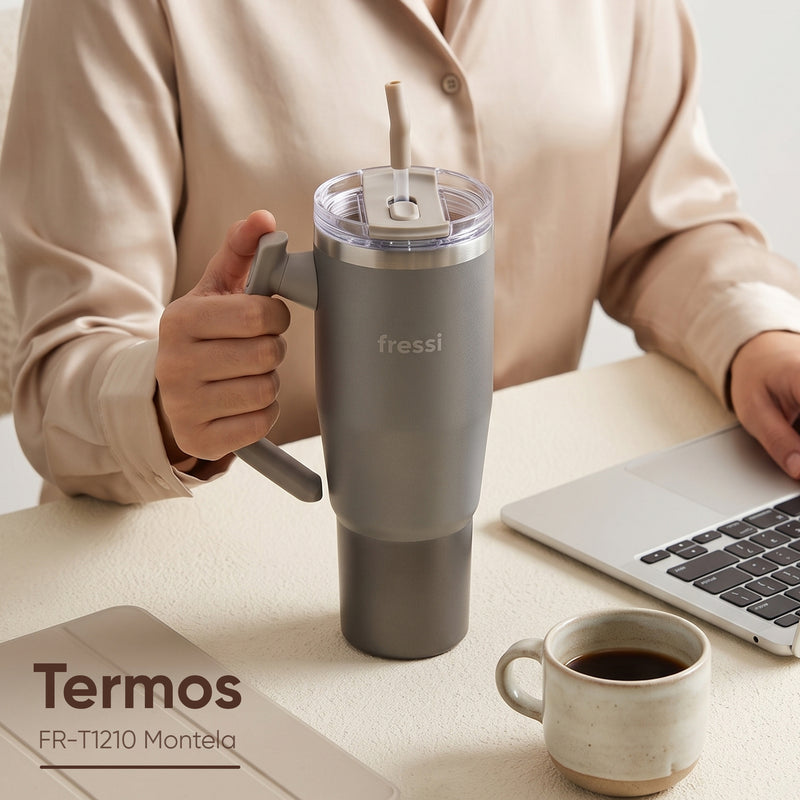 FR-T1210 Montela Termos Paslanmaz Çelik 1200 ML Krem