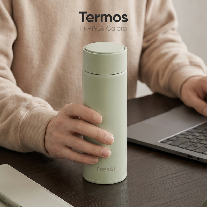 FR-T571 Glena Termos Paslanmaz Çelik 500 ML Termos Yeşil