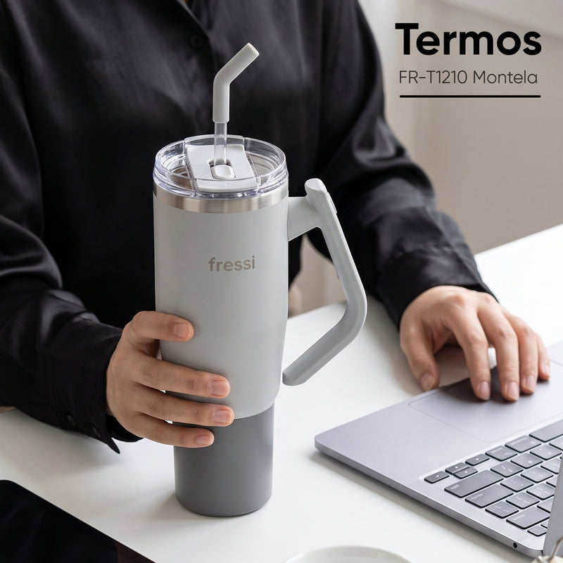 FR-T1210 Montela Termos Paslanmaz Çelik 1200 ML Gri