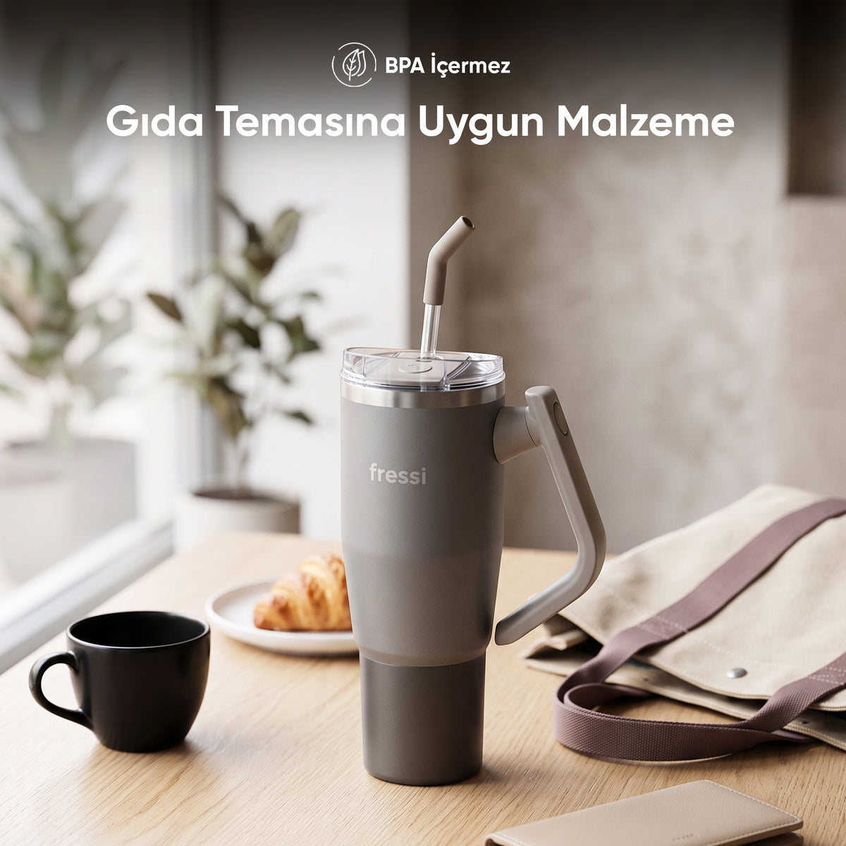 FR-T1210 Montela Termos Paslanmaz Çelik 1200 ML Krem