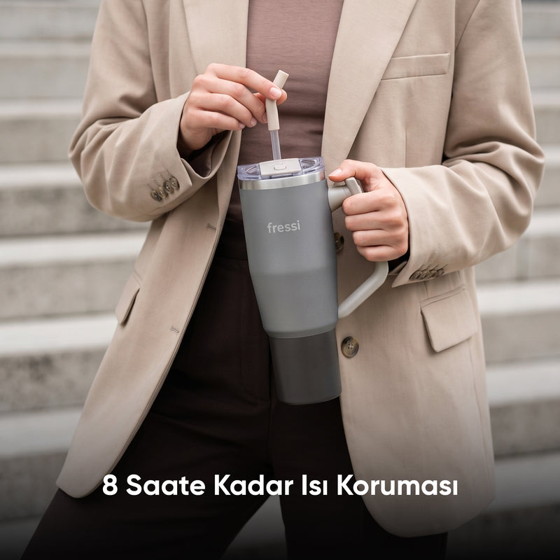 FR-T1210 Montela Termos Paslanmaz Çelik 1200 ML Krem