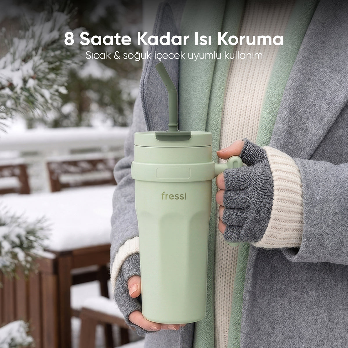 FR-T956 Calora Paslanmaz Çelik 950 ML Termos