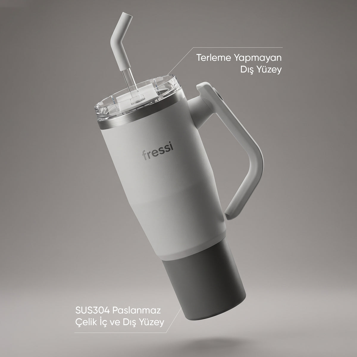 FR-T1210 Montela Termos Paslanmaz Çelik 1200 ML Gri