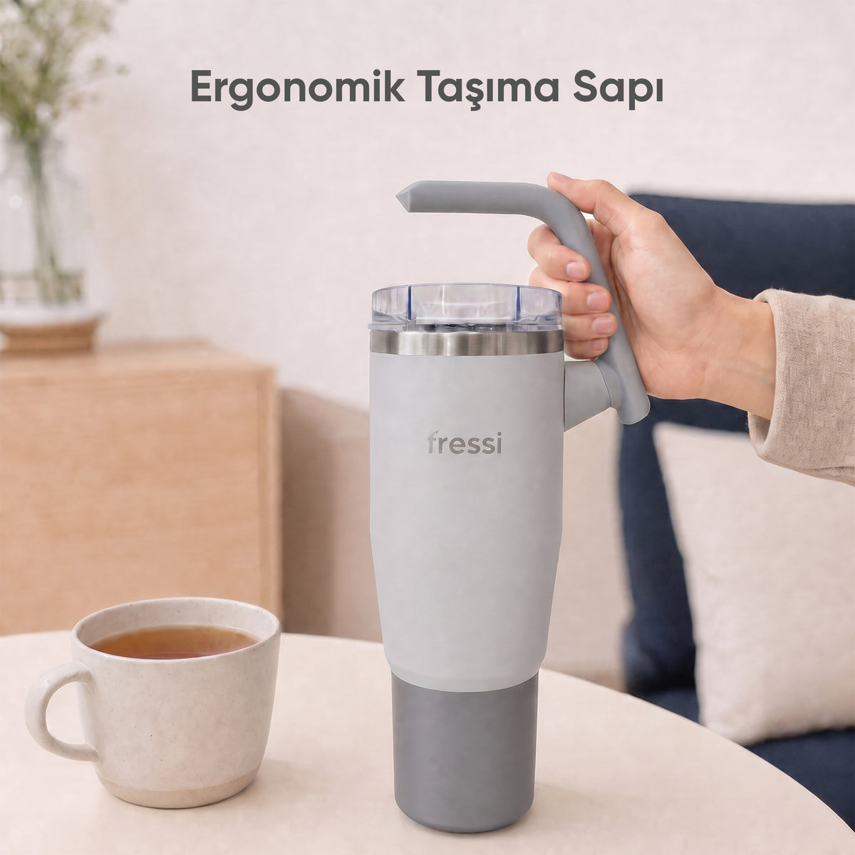 FR-T1210 Montela Termos Paslanmaz Çelik 1200 ML Gri