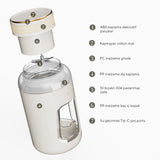 FR-BL07 Taşınabilir Şarjlı 80w 600ml Öğütücü Fonksiyonlu Beyaz Kişisel Smoothie Blender