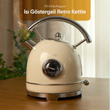 FR-KT06 Magnoli 1,8L Isı Göstergeli Kettle Su Isıtıcısı - Krem