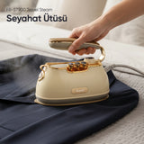FR-ST900 Travel Steam Seyahat Tipi Taşınabilir Krem Buharlı Ütü