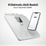 İF2835A ShapePro 8 Elektrotlu Gümüş Akıllı Dijital Baskül