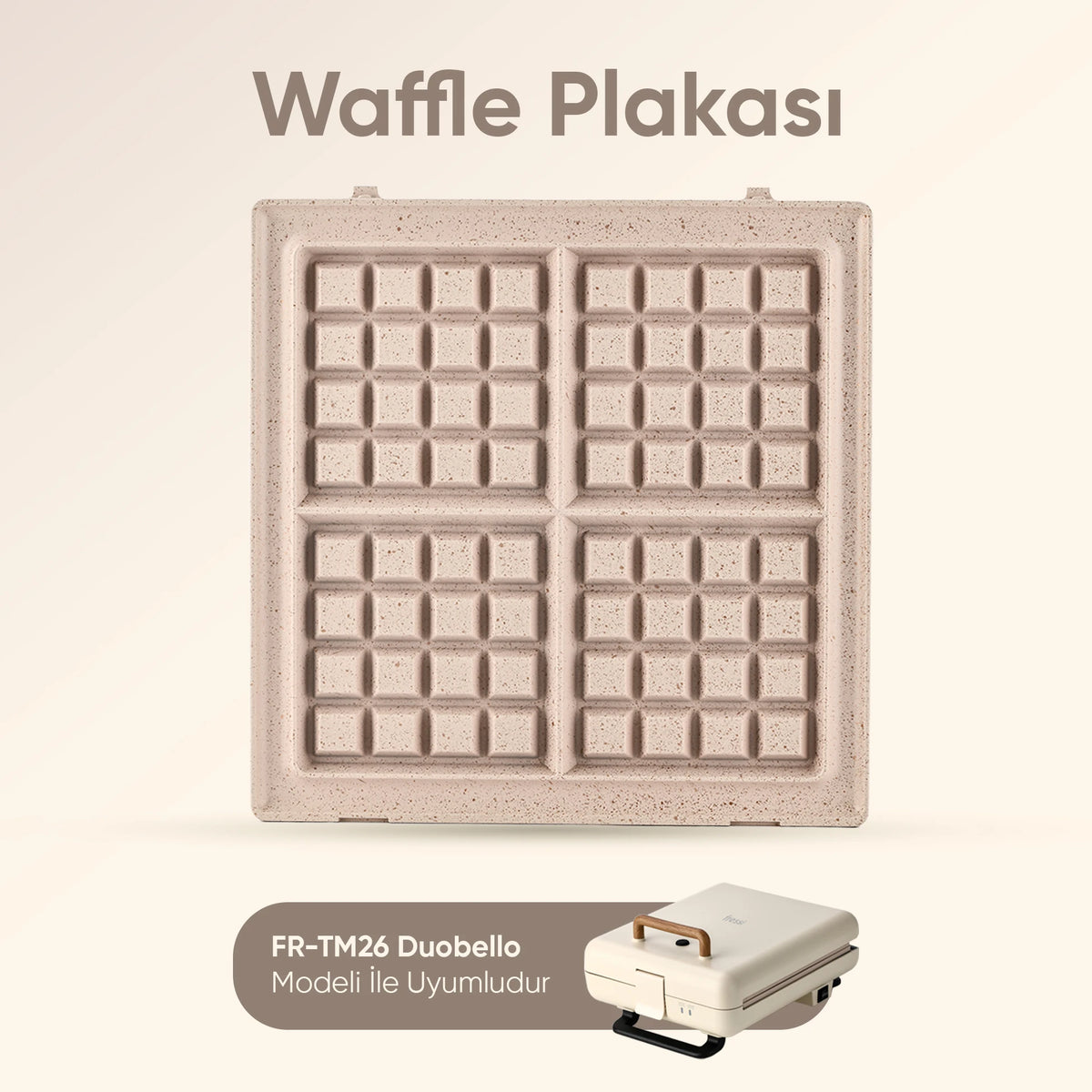 FR-TM26 Duobello Çıkarılabilir Waffle Plakası