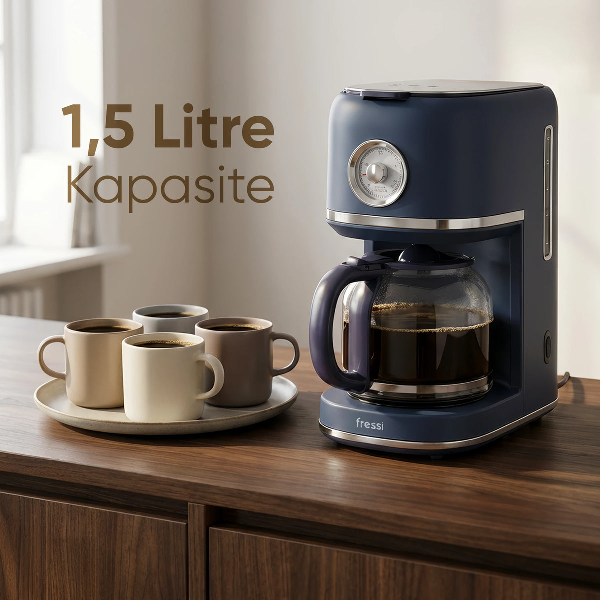 FR-FC1015 Urban Kadranlı Filtre Kahve Makinesi 1,5L