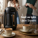FR-TK205 İmpera Türk Kahve Makinesi 5 Fincan Kapasiteli Sesli Uyarı Sistemi - Siyah