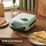 FR-TM33 PanFun Çıkarılabilir Plakalı Tost ve Waffle Makinesi - Yeşil