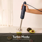 FR-HB271 Çubuk El Blender Paslanmaz Çelik Bıçaklı Turbo 1000W Lacivert Urban