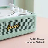 FR-CD183 Riona Dahili Hoparlörlü Bluetoothlu CD Çalar - Yeşil