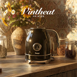 FR-KT05 Vintheat 1,7L Isı Göstergeli Kettle Su Isıtıcısı - Siyah
