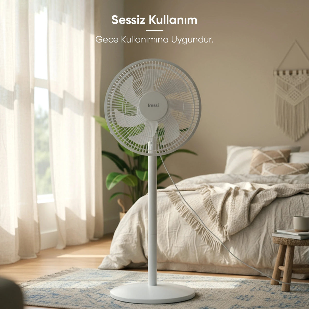 FR-F05R Silence Pro Fressi Ayaklı Vantilatör 3 Kademe Hız Ayarlı Kumandalı