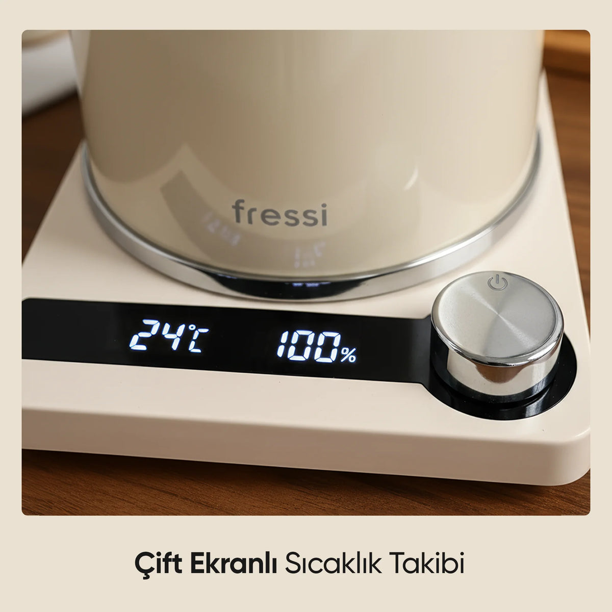 FR-CM26 Lavena Dijital Standlı Çay Makinesi 2 In 1 Çelik Su Isıtıcı