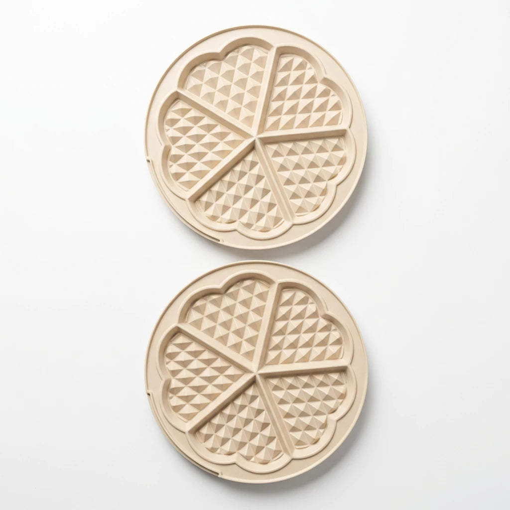FR-TM59 Multibello Tost Ve Waffle Makinesi Kalp Waffle Plakası İkili