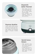 FR-PM01 CottoFun Çelik Hazneli 500W Pamuk Şeker Makinesi - Yeşil
