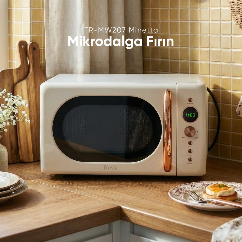 FR-MW207 Minetta 20 Litre Krem Mikrodalga Fırın