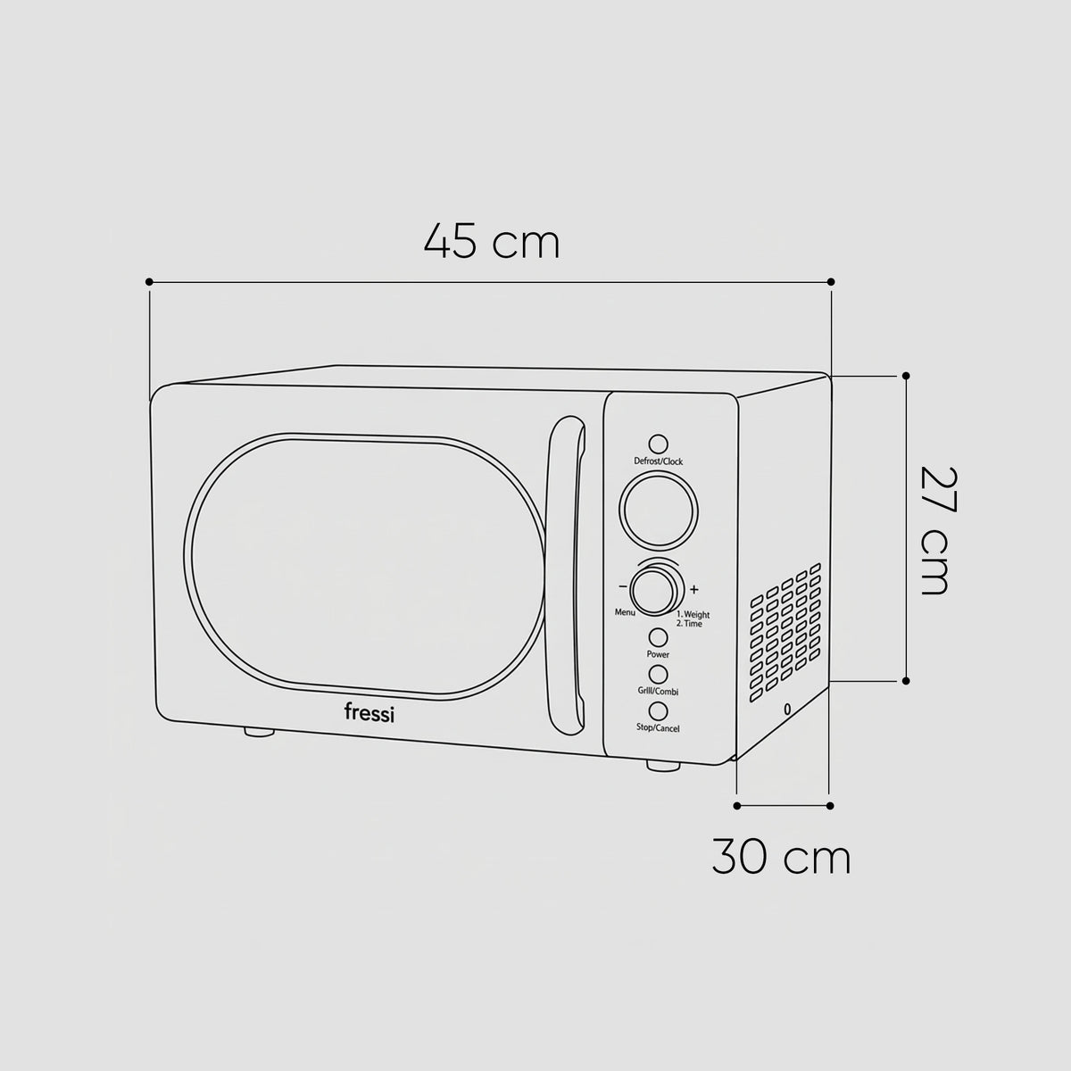 FR-MW207 Minetta 20 Litre Urban Mikrodalga Fırın