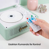 FR-CD183 Riona Dahili Hoparlörlü Bluetoothlu CD Çalar - Yeşil