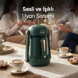 FR-TK205 İmpera Türk Kahve Makinesi 5 Fincan Kapasiteli Sesli Uyarı Sistemi - Yeşil