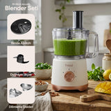 FR-PBL02 Armonia Power Blender Seti Mutfak Robotu Salata Doğrayıcı 2,5L 1200W - Krem