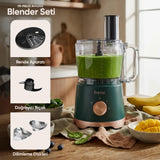 FR-PBL02 Armonia Power Blender Seti Mutfak Robotu Salata Doğrayıcı 2,5L 1200W - Yeşil