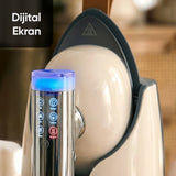 FR-ST904 İon Steam Pro Dijital Ekranlı Standlı Krem Buharlı Ütü