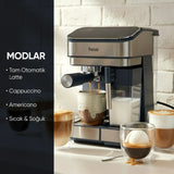 EM-02 Urban 1,5L 20Bar Tam Otomatik Kahve Lacivert Espresso Makinesi