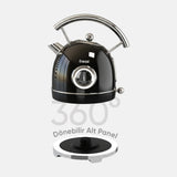 FR-KT06 Magnoli 1,8L Isı Göstergeli Kettle Su Isıtıcısı - Siyah