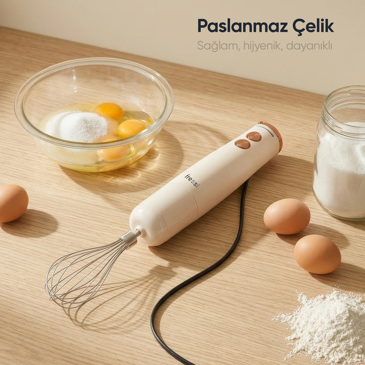 FR-HB513 Henna El Blender Seti 1200W - Krem