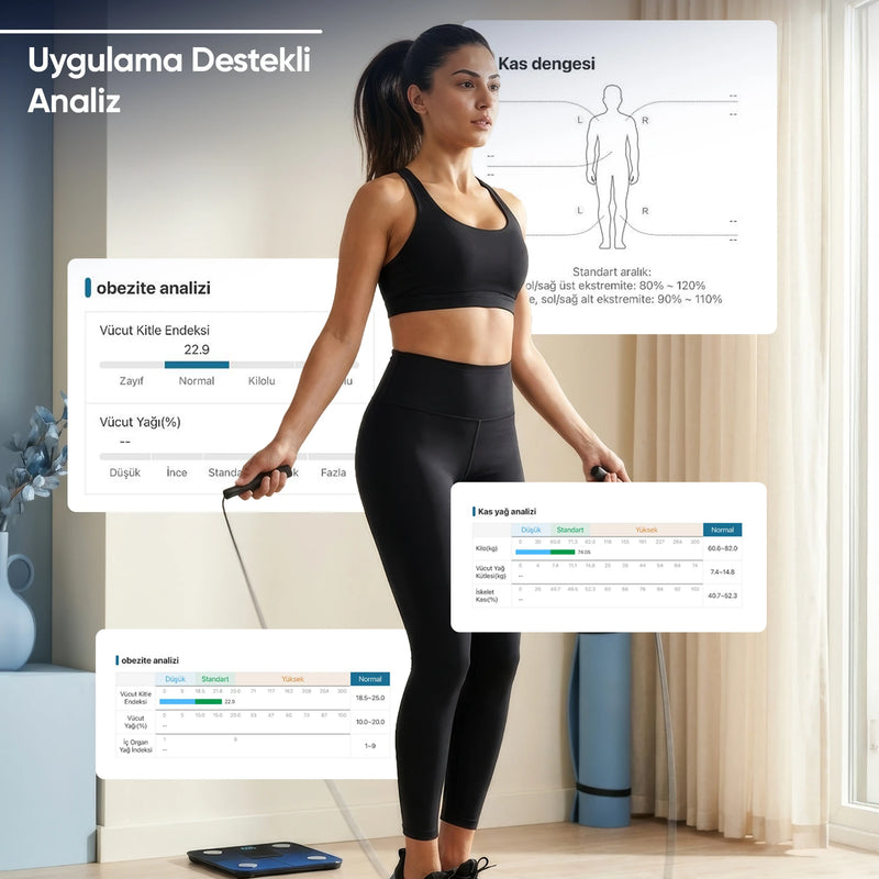 İF1323A Nova Bluetooth Grandyan Vücut Analiz Dijital Baskül