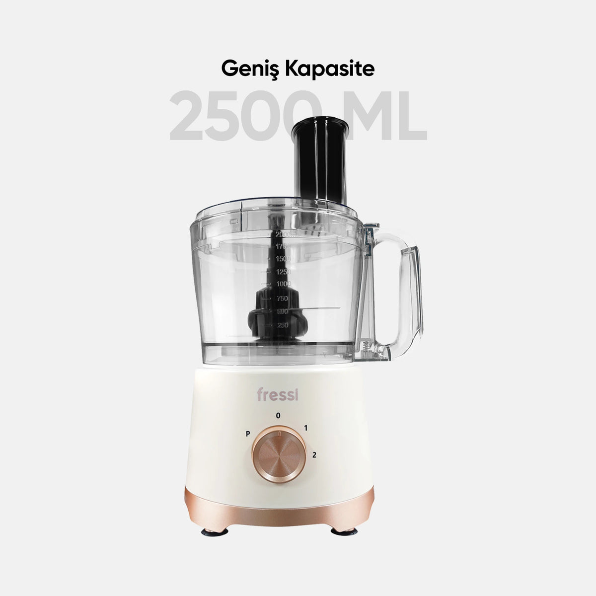FR-PBL02 Armonia Power Blender Seti Mutfak Robotu Salata Doğrayıcı 2,5L 1200W - Krem