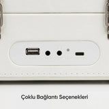 FR-CD183 Riona Dahili Hoparlörlü Bluetoothlu CD Çalar - Krem
