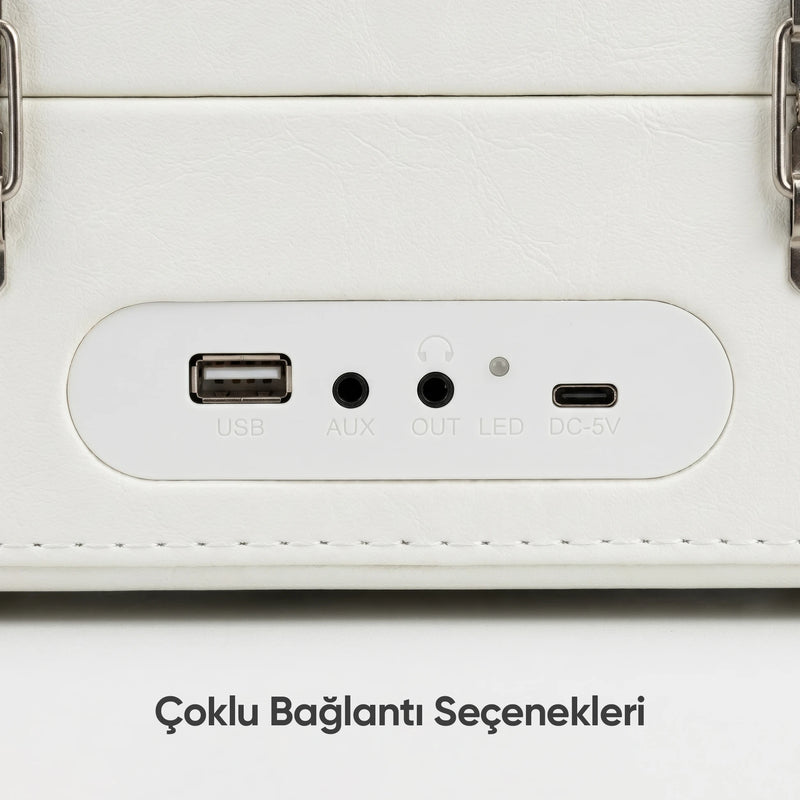 FR-CD183 Riona Dahili Hoparlörlü Bluetoothlu CD Çalar - Krem