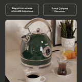 FR-KT06 Magnoli 1,8L Isı Göstergeli Kettle Su Isıtıcısı - Yeşil
