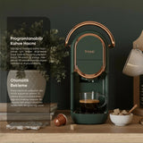 EM-542 Belezza Espresso & Cappuccino Makinesi Kapsül Kahve Makinesi - Yeşil