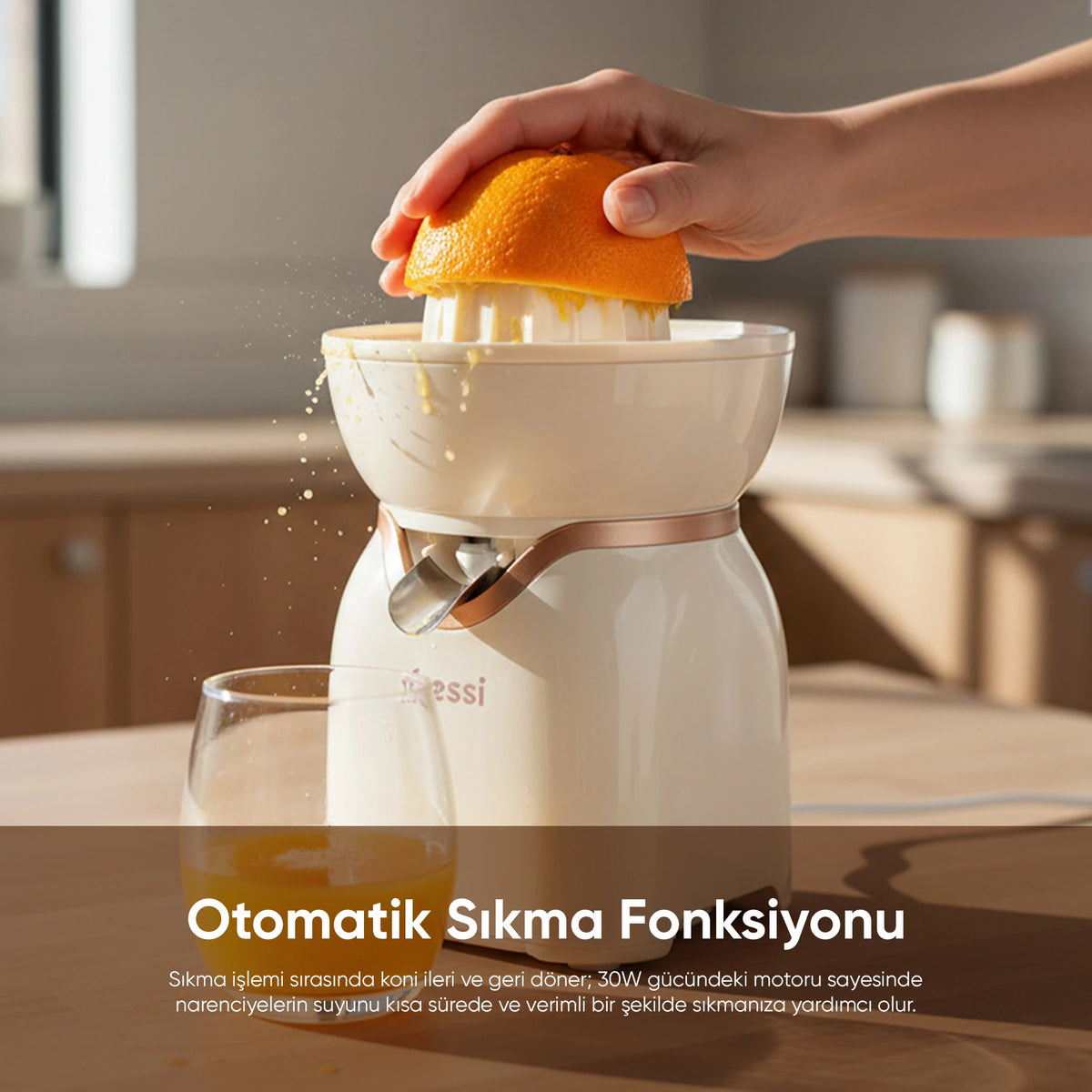 FR-NR03 Fiore Narenciye Sıkacağı - Krem