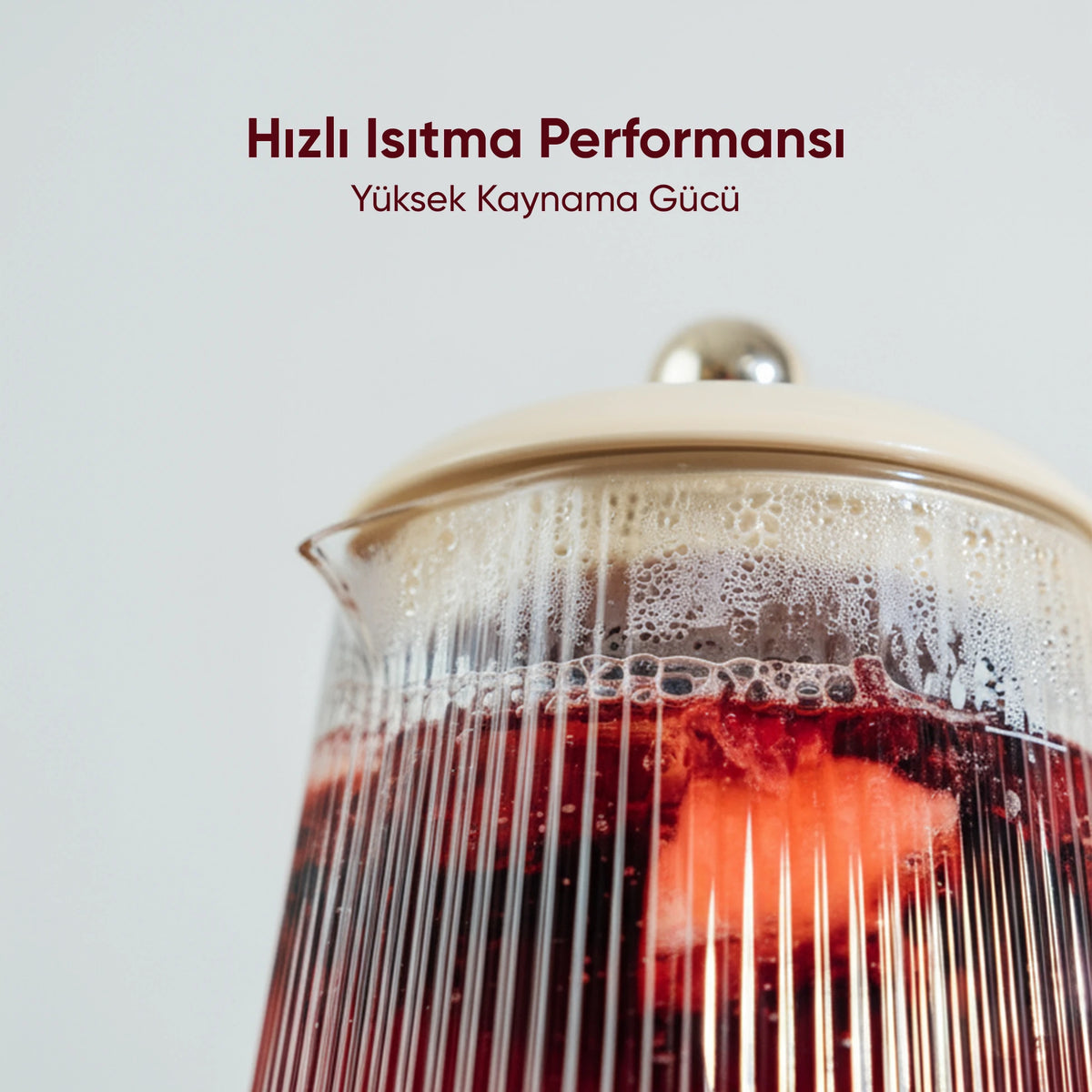 YSB-GC02 Eiffel 600ml Elektrikli Çok Fonksiyonlu Cam Su Isıtıcı Kettle Bitki Çayı Makinesi - Beyaz