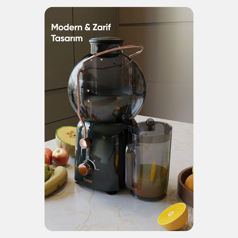 FR-KM01 Essenza Katı Meyve Sıkacağı Hız Ayarlı 1,2L 800W - Yeşil