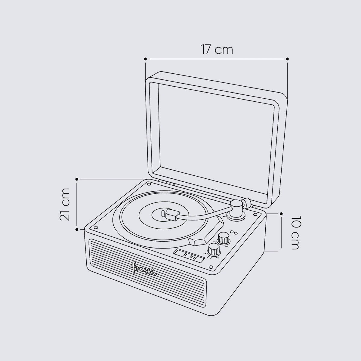FR-CD183 Riona Dahili Hoparlörlü Bluetoothlu CD Çalar - Yeşil